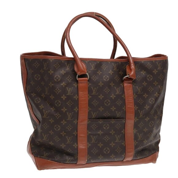 LOUIS VUITTON Monogram Sac Weekend GM Tote Bag M42420 LV Auth - Picture 2 of 15